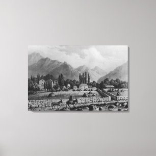 Guanta , from 'Historia de Chile', 1854 Canvas Print