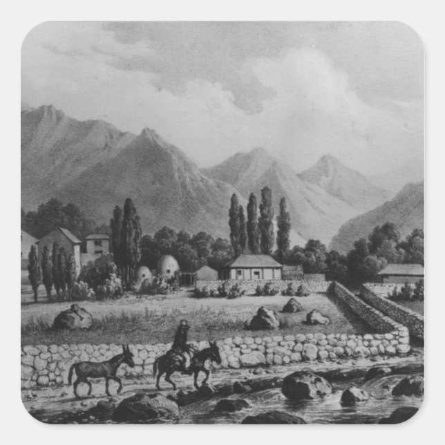 Guanta , from 'Historia de Chile', 1854 Square Sticker (Front)