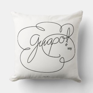 GUAPO soy - Bold CloudS Throw Pillow