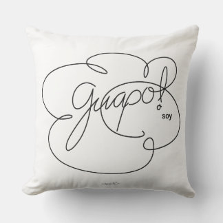 GUAPO soy - Bold CloudS Throw Pillow