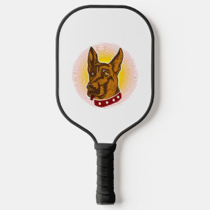 Guard Dog Belgian Malinois Shepherd Pickleball Paddle
