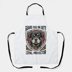 Guard Dog Shirt Vintage Engraved Protector Art_1 Apron