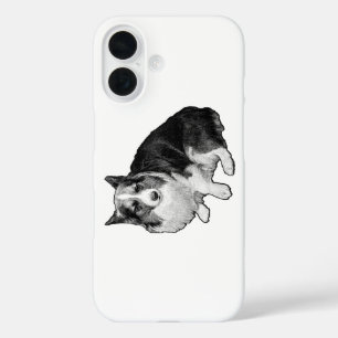 Guard Dots Corgi iPhone 16 Case
