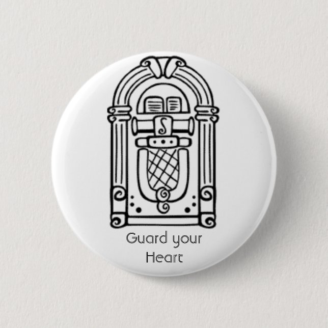 Guard your Heart 2 Inch Round Button (Front)