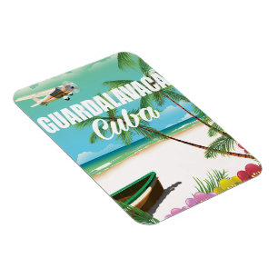 Guardalavaca beach vacation poster magnet
