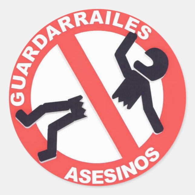 guardarrailestocarrodilla.com autocollant (Devant)