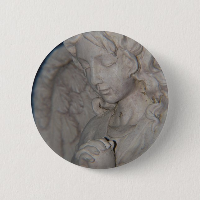 Guardian Angel 2 Inch Round Button (Front)