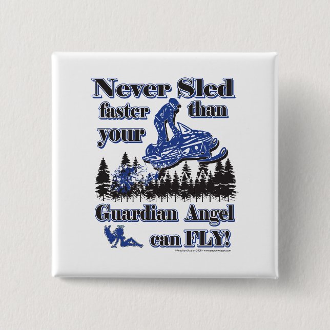 Guardian-Angel 2 Inch Square Button (Front)