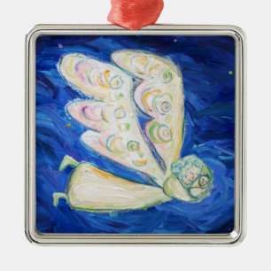 Guardian Angel and Baby Holiday Gift Ornaments