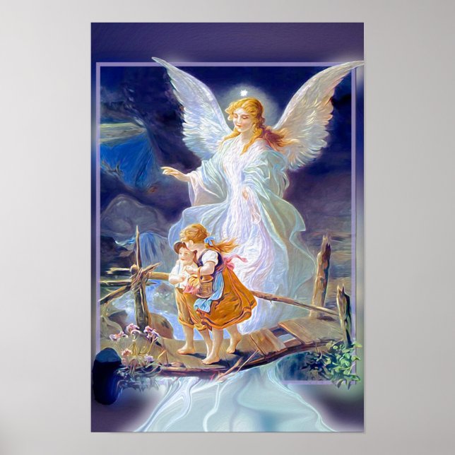 Guardian Angel and Children Poster (Front)