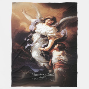 Guardian Angel Angele Dei Fleece Blanket