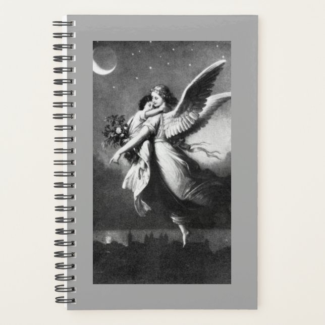 Guardian Angel At Night  Planner (Front)