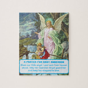 Guardian Angel Baby Boy Keepsake Jigsaw Puzzle