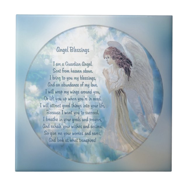 Guardian Angel Blessings Tile (Front)