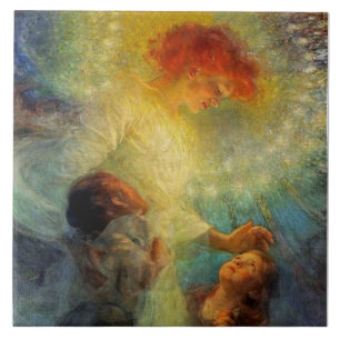 “Guardian Angel” by Franz Dvorak Tile