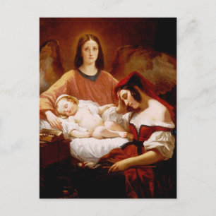 Guardian Angel by Henri Decaisne Postcard