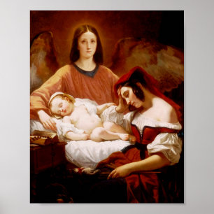 Guardian Angel by Henri Decaisne Poster