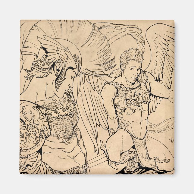 Guardian Angel by Joe Phillips Magnet (Front)