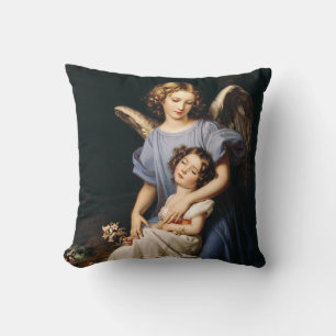 Guardian angel by Joseph Karl Stieler Throw Pillow