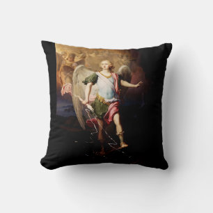 Guardian angel by Vladimir Borovikovsky Throw Pillow