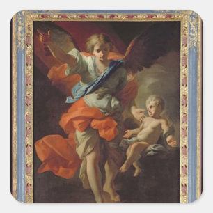 Guardian Angel, c.1685-94 Square Sticker