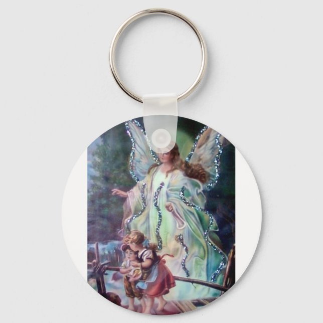 GUARDIAN ANGEL c. 1900 Keychain (Front)