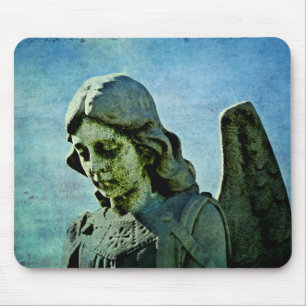 Guardian Angel Cemetery Art Mouse Pad