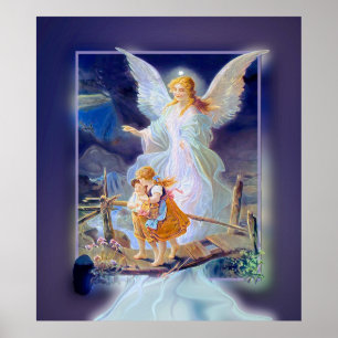 Guardian Angel, Children and Bridge (Exclusive) Poster