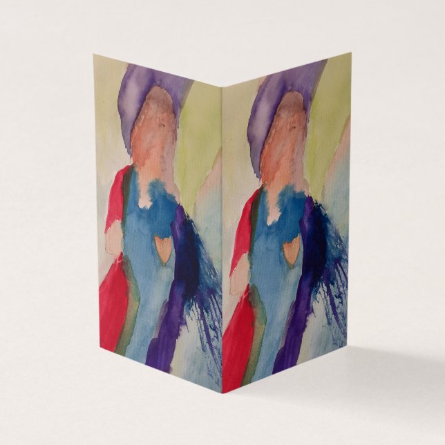 Guardian Angel Christmas Card (Outside)