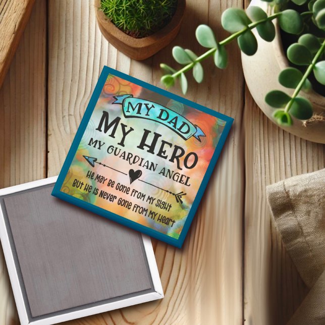 Guardian Angel Dad Inspirivity Father Inspiring Magnet (Creator Uploaded)