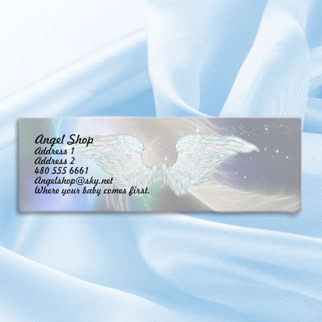 Guardian Angel Feather Mini Carte de visite (Créateur téléchargé)