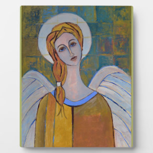 Guardian Angel Fine Art Oil Painting Plaque