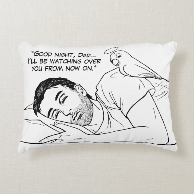 Guardian angel for Dad Decorative Pillow (Front)