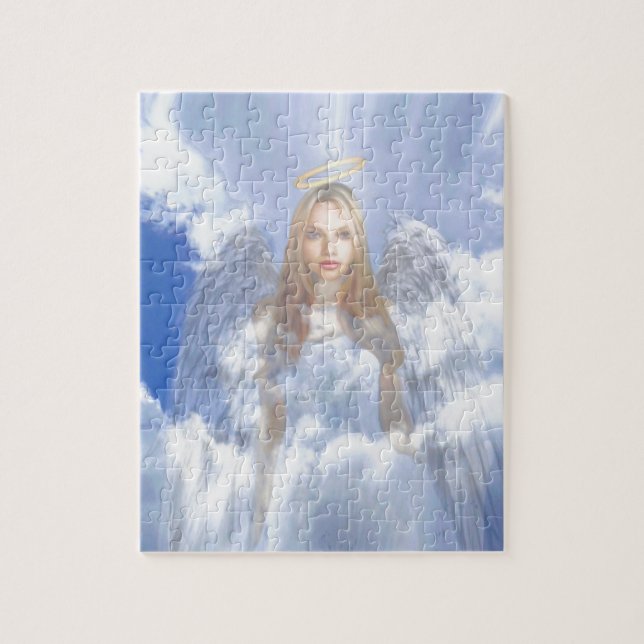 Guardian Angel in the Clouds Jigsaw Puzzle (Vertical)