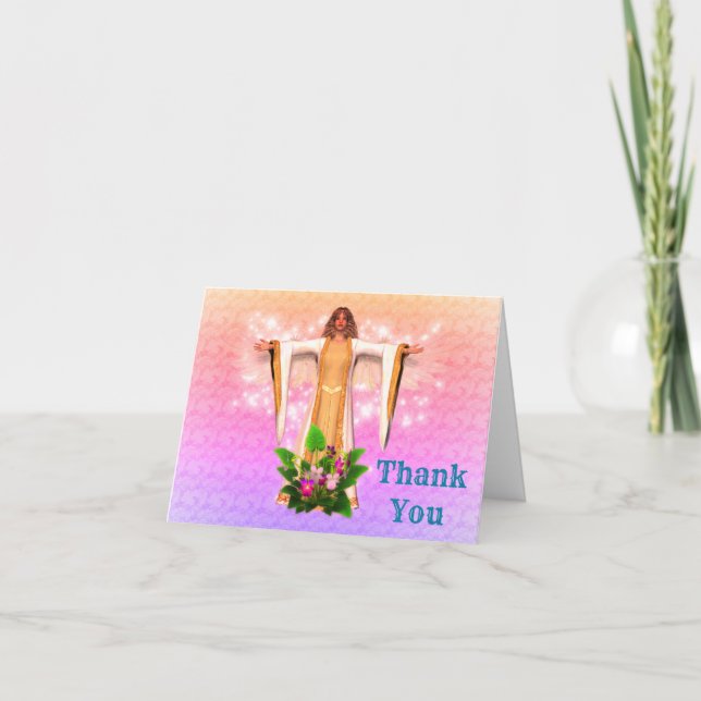 Guardian Angel Inspiration Carte de remerciements (Devant)