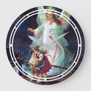Guardian Angel Large Clock