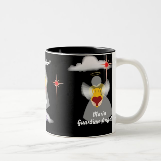 Guardian Angel Mug-Customize Two-Tone Coffee Mug (Right)