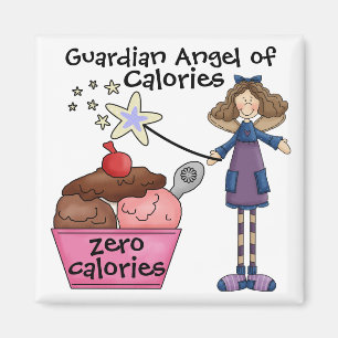 Guardian Angel of Calories by SRF Magnet