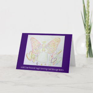 Guardian Angel of Hearts Custom Greeting Art Cards