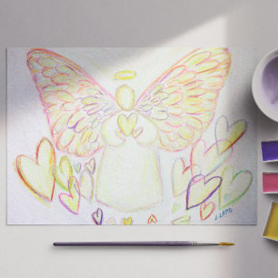 Guardian Angel of Hearts Greeting or Note Cards