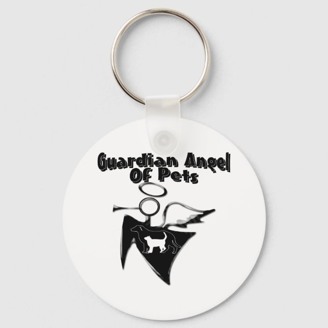 Guardian Angel Of Pets Keychain (Front)