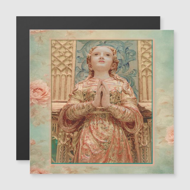 Guardian Angel painting Magnetic Invitation (Front/Back)