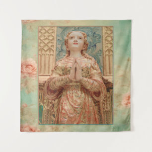 Guardian Angel painting Tapestry