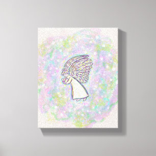 Guardian Angel Painting Wrapped Canvas Art