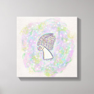 Guardian Angel Painting Wrapped Canvas Art