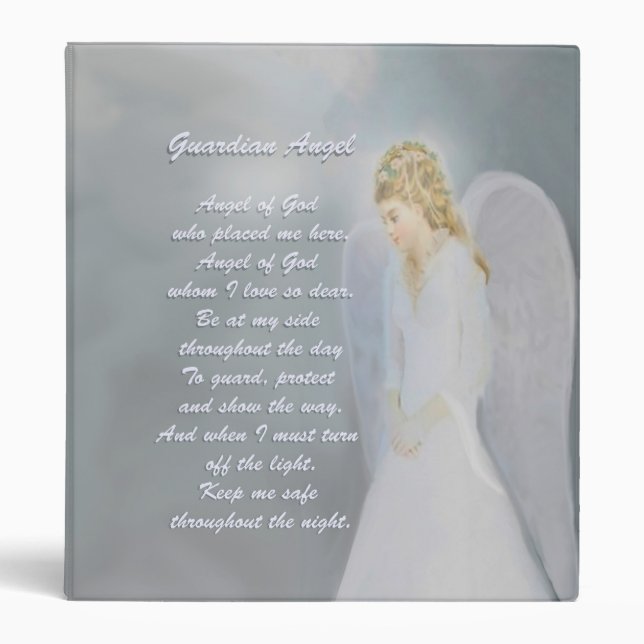 Guardian Angel Poem Binder (Front)