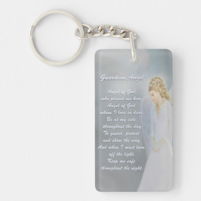 Guardian Angel Poem Keychain (Front)