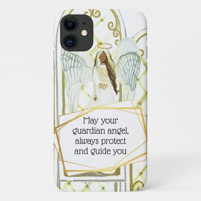 Guardian angel poem to daughter from mother Case-Mate iPhone case (Back)