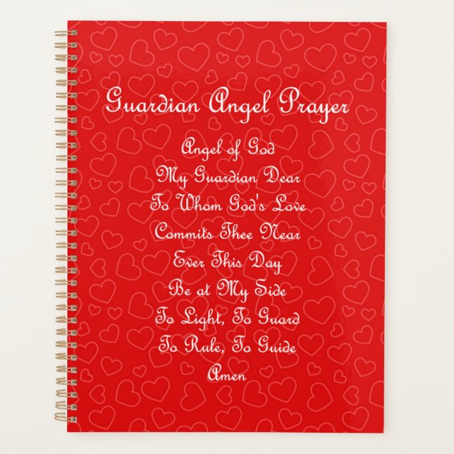 Guardian Angel Prayer Hearts Planner (Front)
