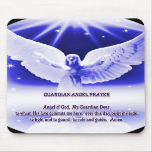guardian angel prayer mouse pad